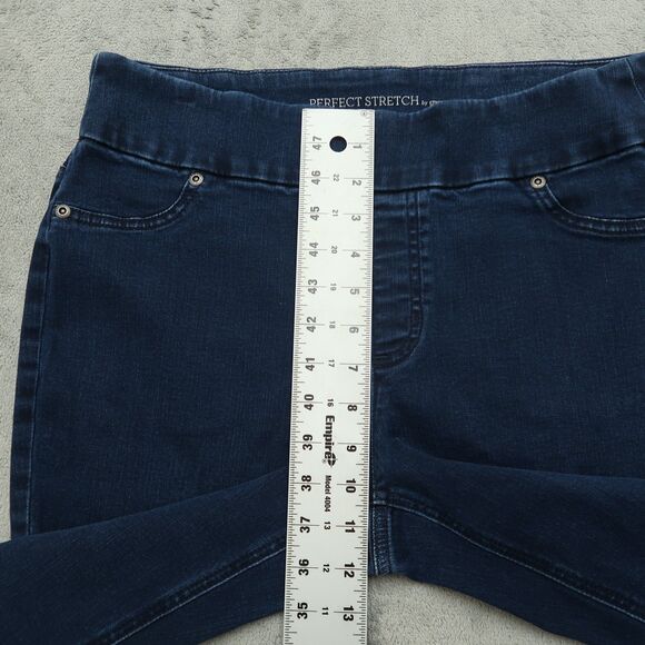 Chico's Jeans Women's Size 0.5 US-6 Blue Mid-Rise Pull On Skinny 26" Inseam - Picture 8 of 15